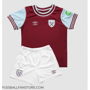 West Ham United Replik Heimtrikot Kinder 2024-25 Kurzarm (+ Kurze Hosen)